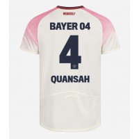 Stroje piłkarskie Bayer Leverkusen Jarell Quansah #4 Koszulka Wyjazdowej 2025-26 Krótki Rękaw